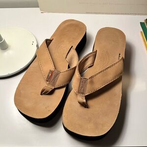 VTG Y2K Rainbow Riviera Platform Sandals